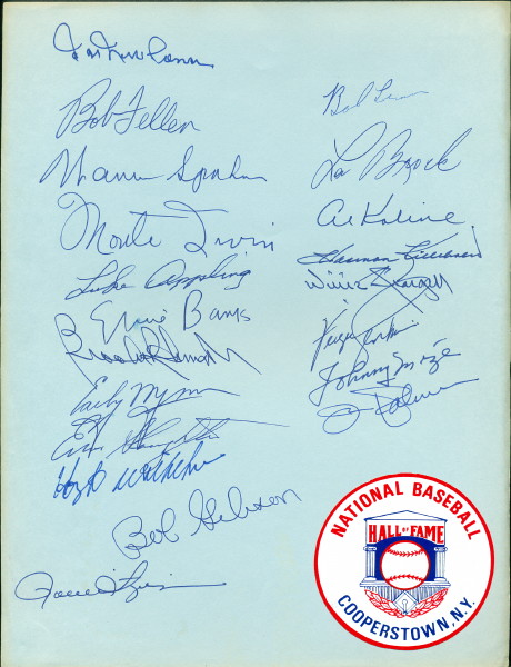 signed-baseball-team-sheets-cooperstown-hof-1960-buffalo-bisons